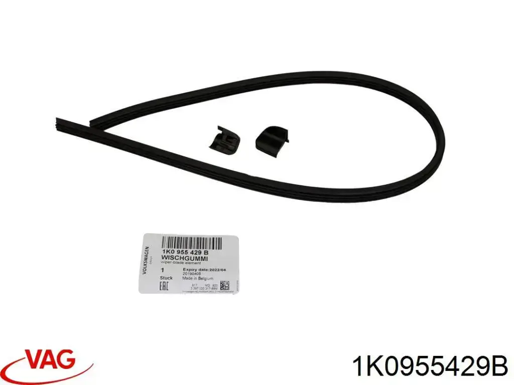 Купити 1K0955429B VAG Гумка склоочисника водійська