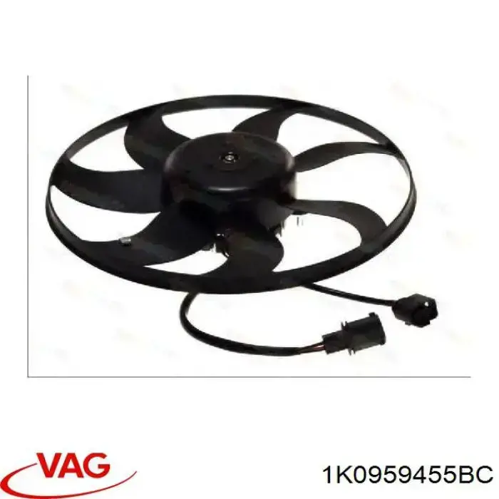 Вентилятор системи охолодження лівий VAG 1K0959455BC ціна, від 63.34 USD