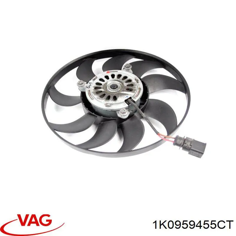 Купити 1K0959455CT VAG Електровентилятор охолодження в зборі (двигун + крильчатка), правий
