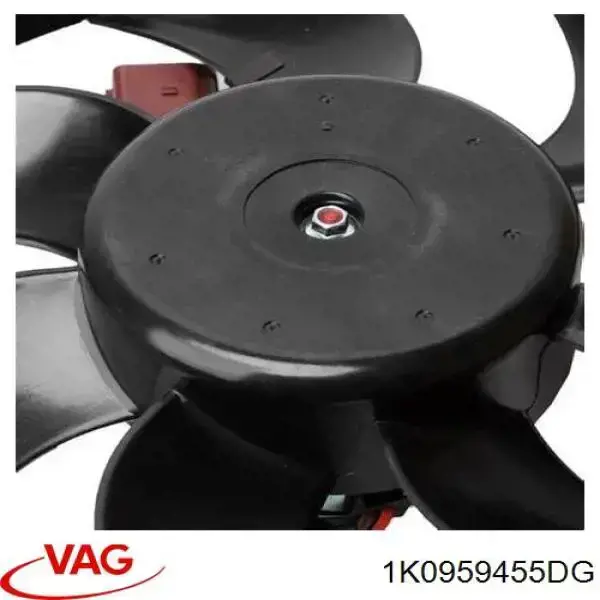 Купити 1K0959455DG VAG Електровентилятор охолодження в зборі (двигун + крильчатка), правий