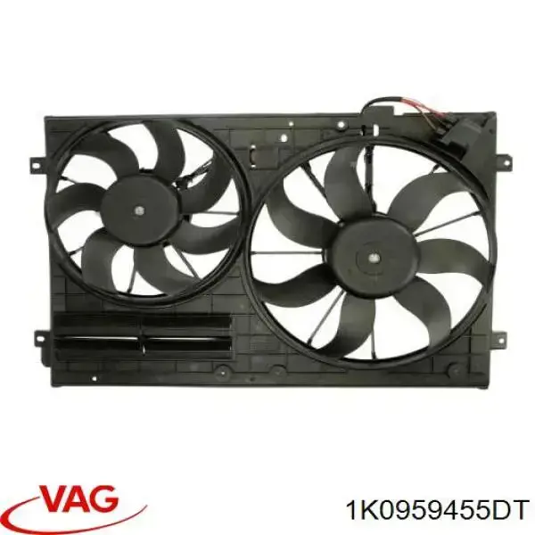 Вентилятор системи охолодження лівий VAG 1K0959455DT ціна, від 63.34 USD