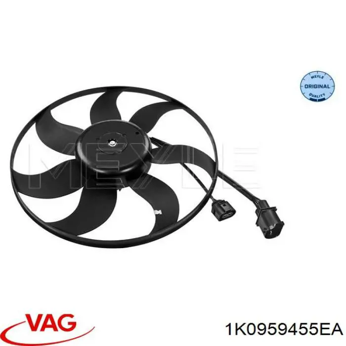 Вентилятор системи охолодження лівий VAG 1K0959455EA ціна, від 60.80 USD