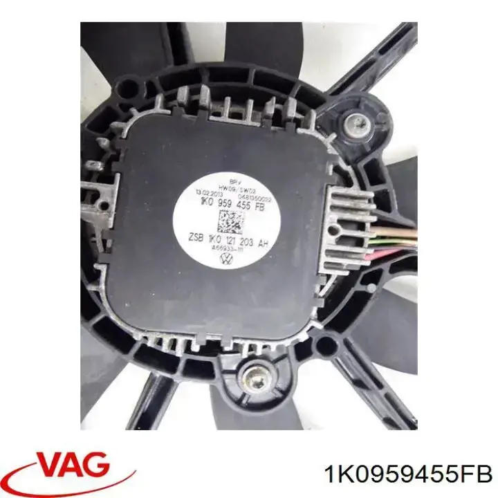 Вентилятор системи охолодження лівий VAG 1K0959455FB ціна, від 98.23 USD