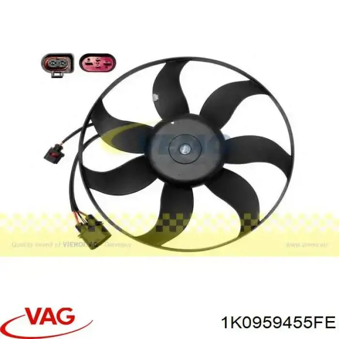 Вентилятор системи охолодження лівий VAG 1K0959455FE ціна, від 76.01 USD