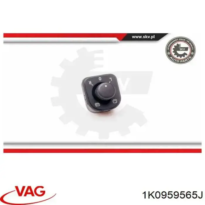 Блок управління дзеркалами заднього виду VAG 1K0959565J ціна, від 7.64 USD