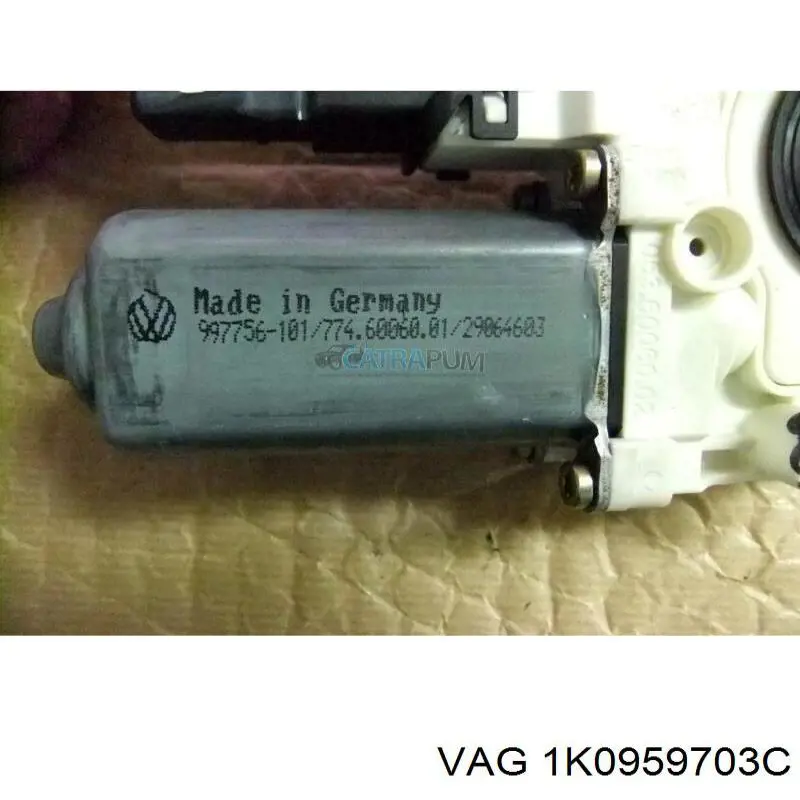 Мотор склопідйомника дверей задніх, лівих VAG 1K0959703C ціна, від 12.67 USD