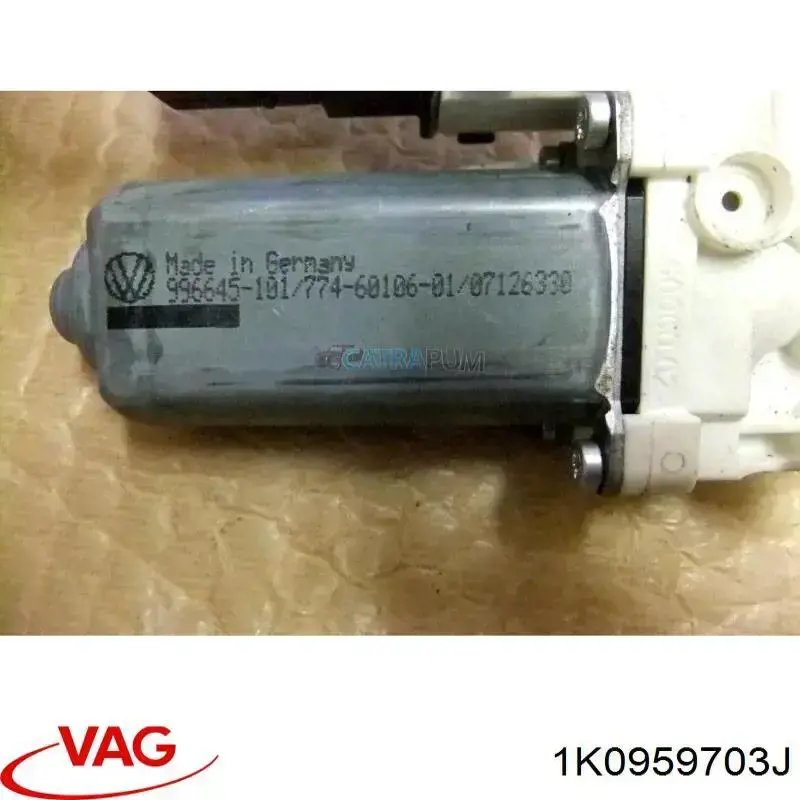 Купити 1K0959703J VAG Двигун стеклопод'емника двері задньої, лівої