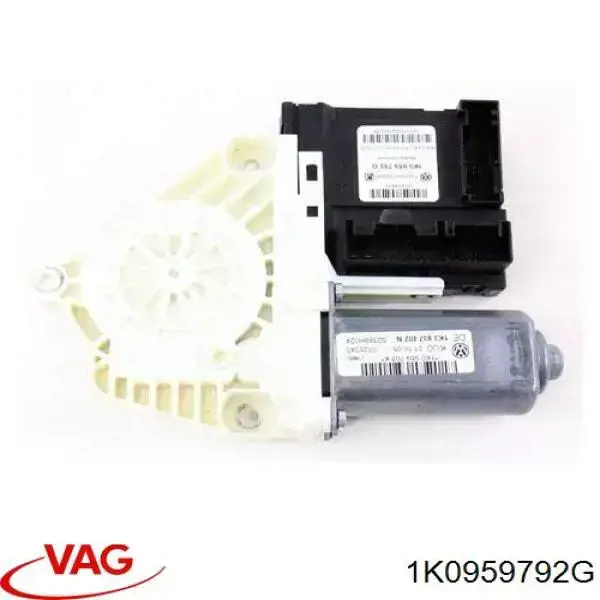 Двигун склопідіймача двері передньої, правої 1K0959792G VAG