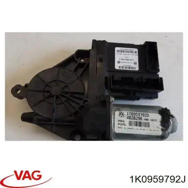 Двигун склопідіймача двері передньої, правої 1K0959792J VAG