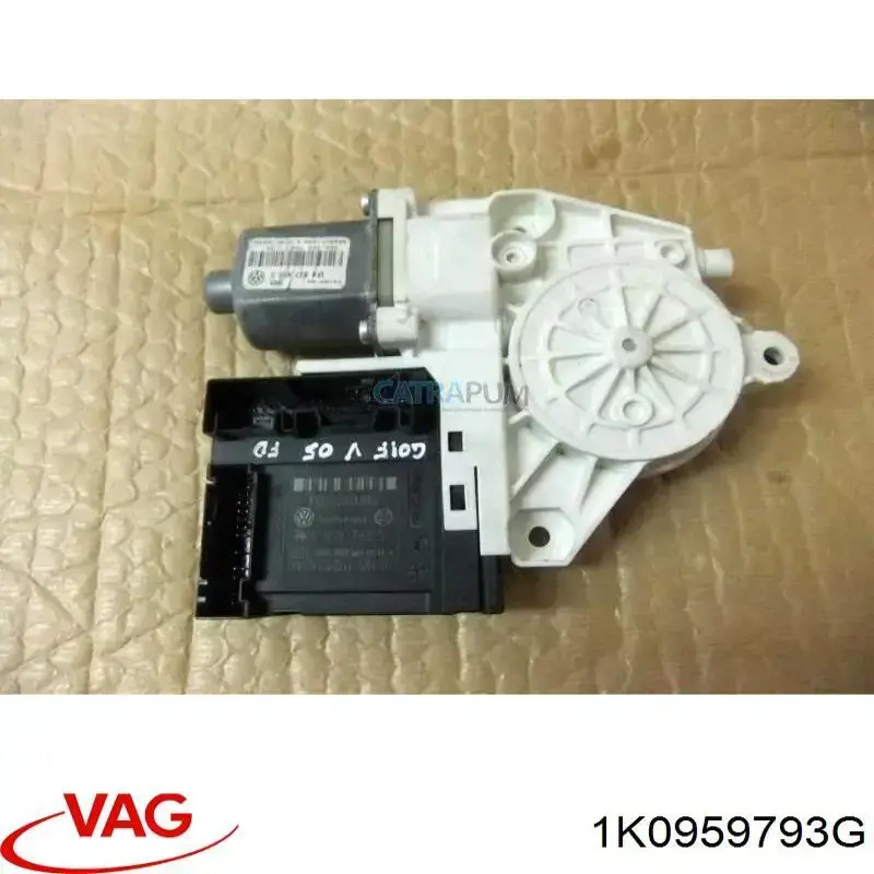 Двигун склопідіймача двері передньої, лівої 1K0959793G VAG