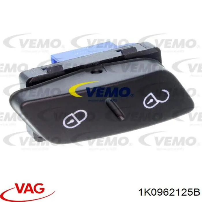 Кнопка блокування дверей 1K0962125B VAG