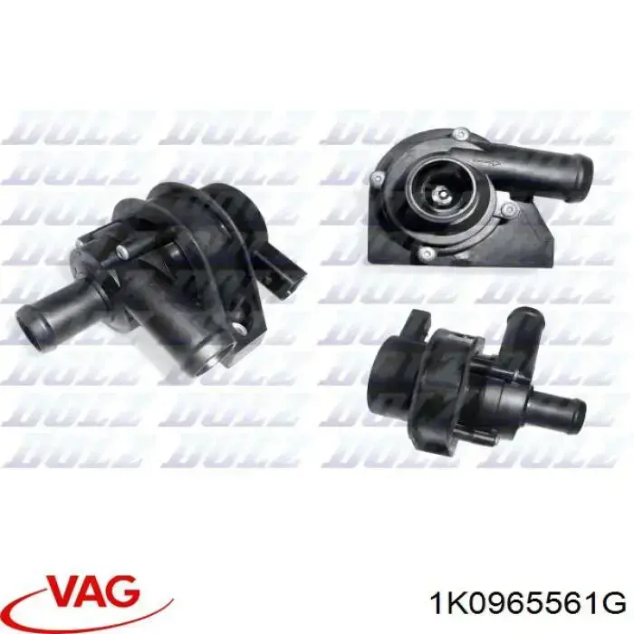 Водяний насос охолодження електричний додатковий VAG 1K0965561G ціна, від 35.47 USD