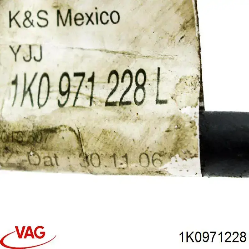 Кабель плюсової клеми акумулятора (АКБ) 1K0971228 VAG