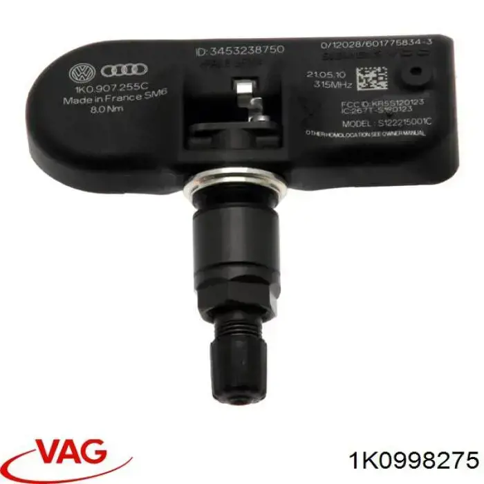 Кріплення датчика тиску повітря в шинах Continental/Siemens S180014511A ціна, від 9.05 USD