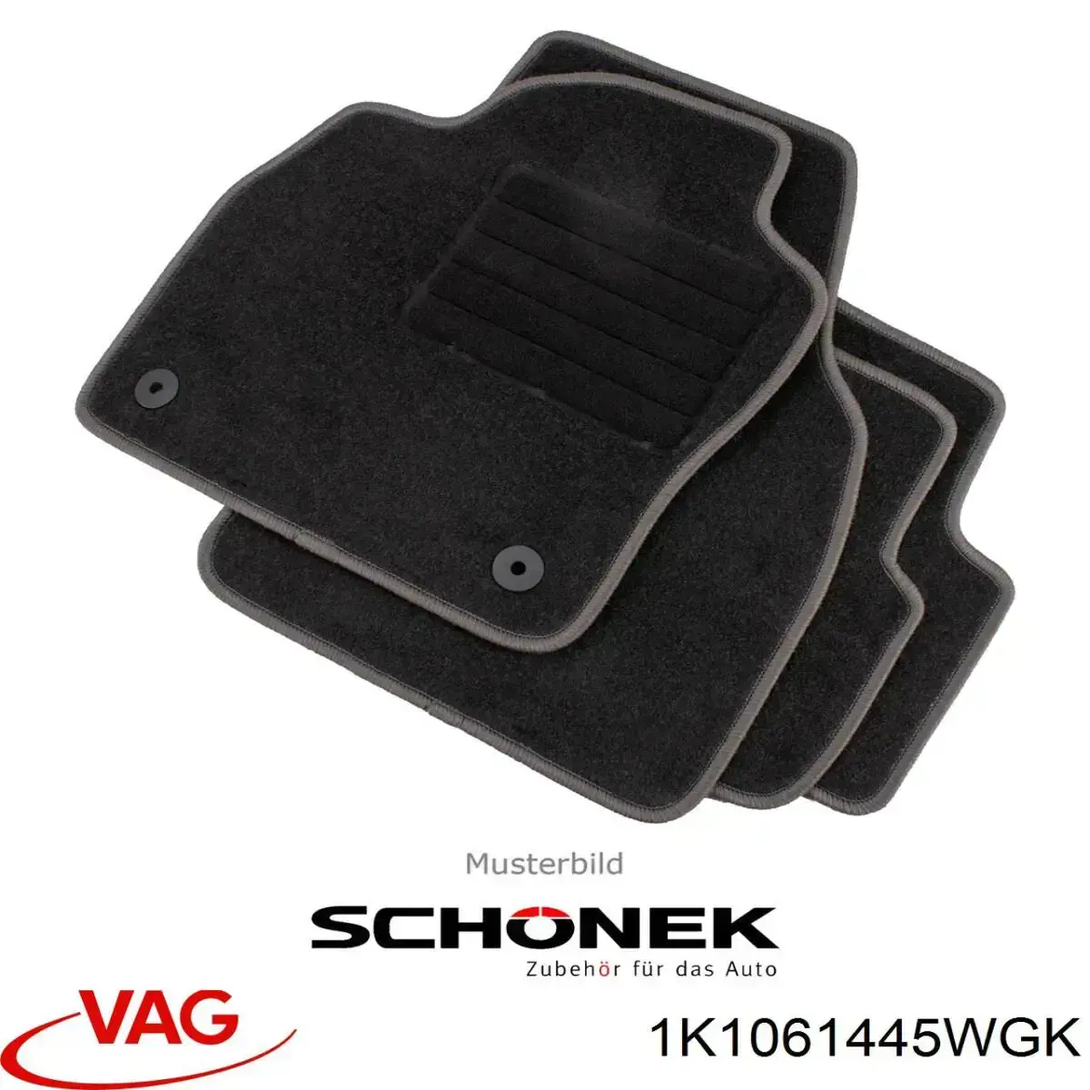 Комплект килимків Volkswagen Golf V хетчбек (1K1) (2003 - 2010) ціна, від 140.06 USD