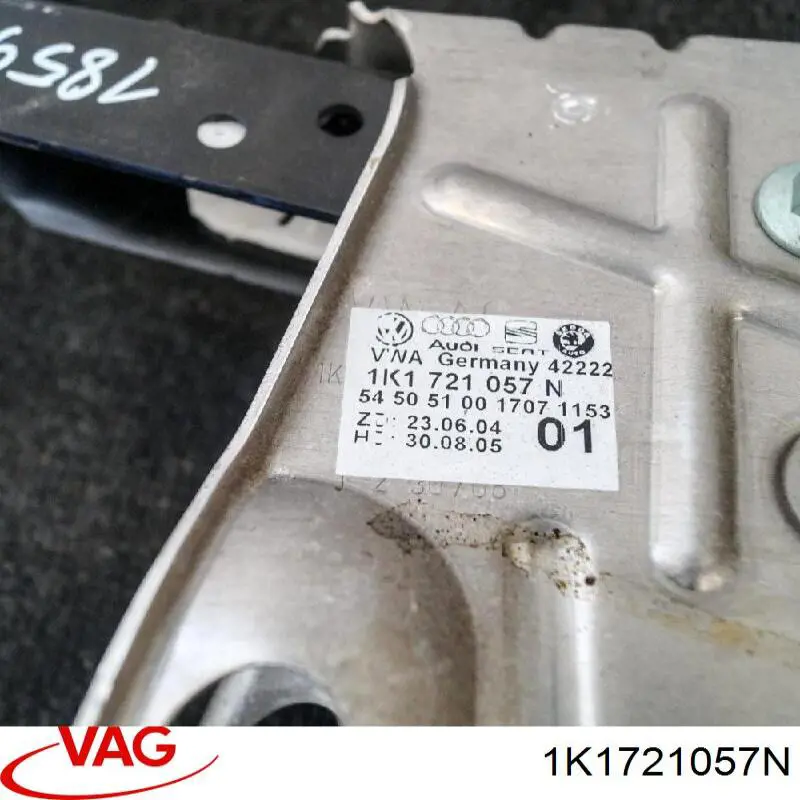 Кронштейн педалей, педальний вузол VAG 1K1721115M ціна, від 8.87 USD
