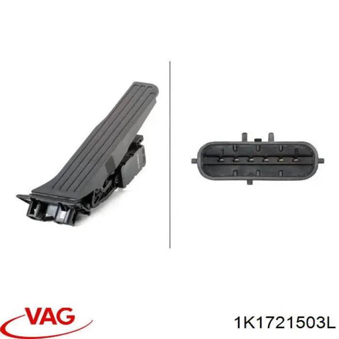 1K1721503L VAG педаль газу (акселератора)
