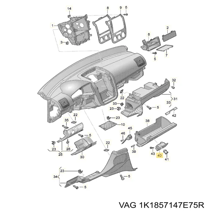 Купити 1K1857147E75R VAG 