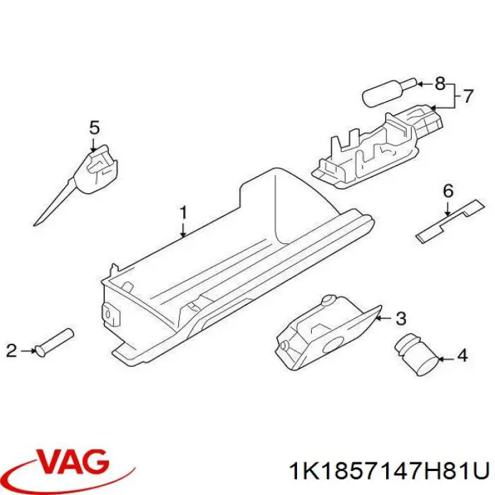  VAG 1K1857147H81U ціна, від 19.00 USD