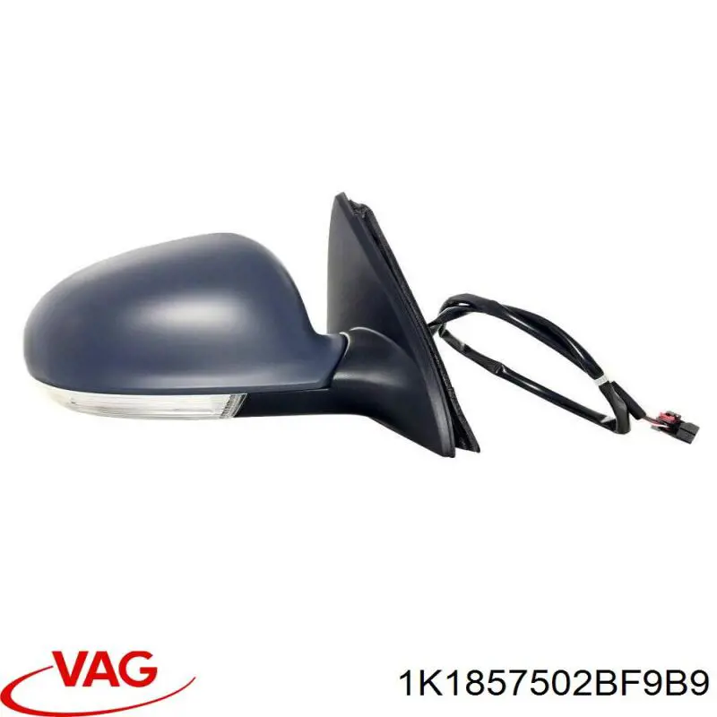 Праве бічне дзеркало VAG 1K1857502BF9B9 ціна, від 87.22 USD
