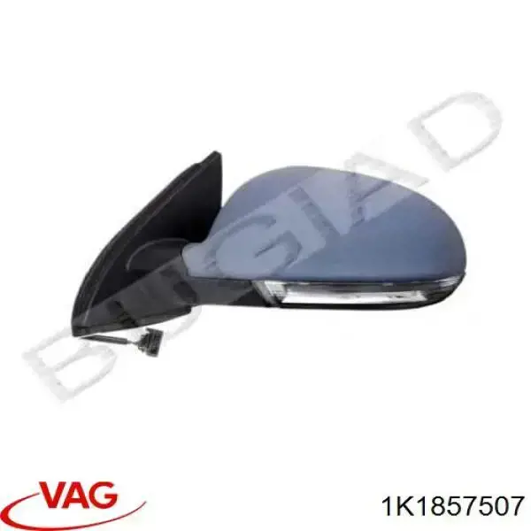 Ліве бокове дзеркало 1K1857507 VAG