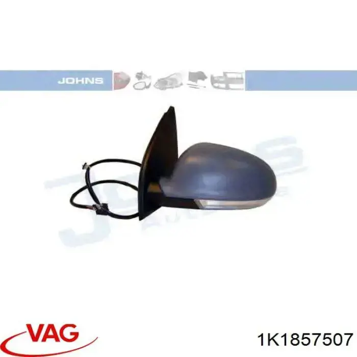 Ліве бічне дзеркало VAG 1K1857507 ціна, від 58.43 USD