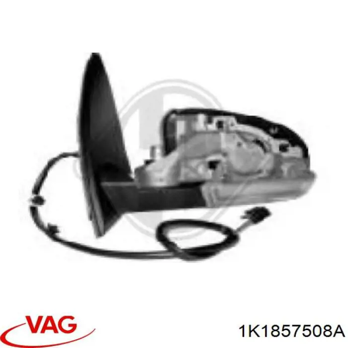 Ліве бічне дзеркало VAG 1K1857508A ціна, від 85.37 USD