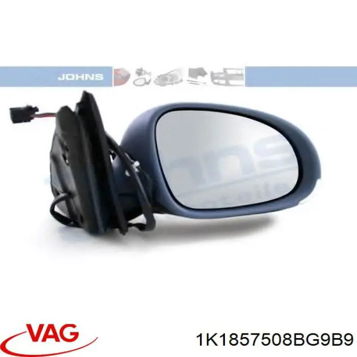 Праве бічне дзеркало VAG 1K1857508BG9B9 ціна, від 60.74 USD