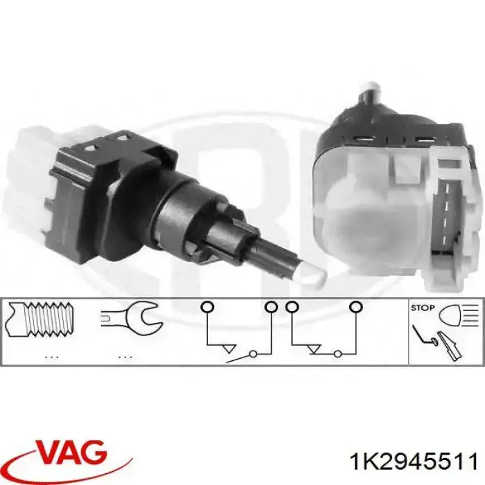 Жабка стопів VAG 1K2945511