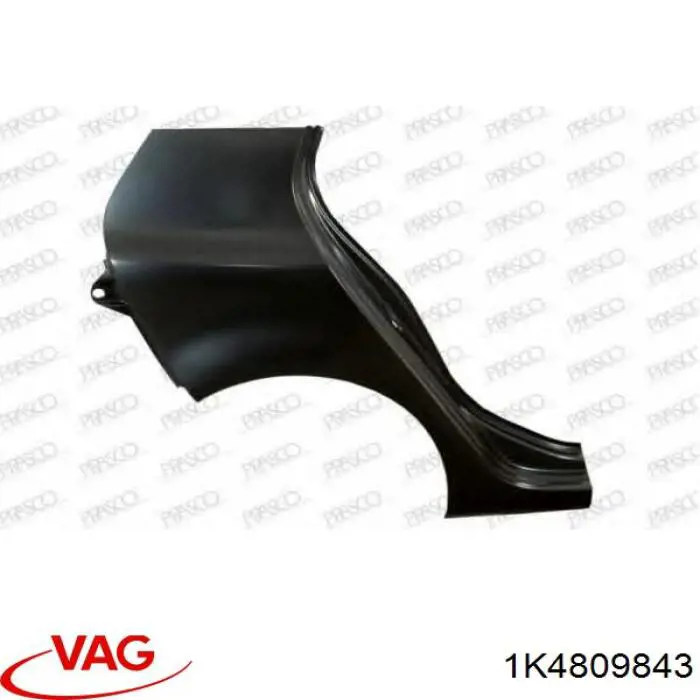 Крило заднє VAG 1K4809843 ціна, від 243.51 USD