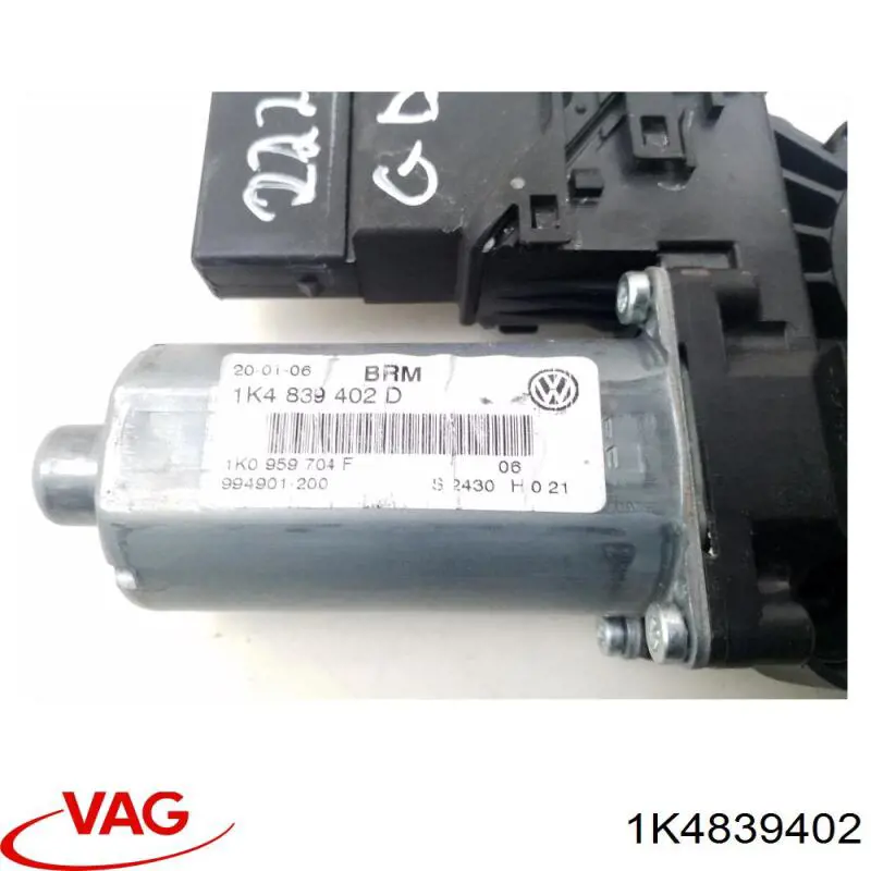Механізм склопідйомника двері задньої, правої VAG 1K4839402 ціна, від 63.33 USD