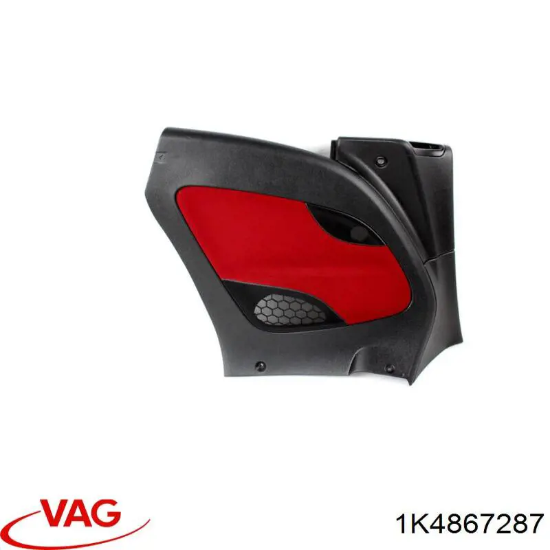 Купити 1K4867287 VAG Обшивка стійки кузова внутрішня, задня ліва