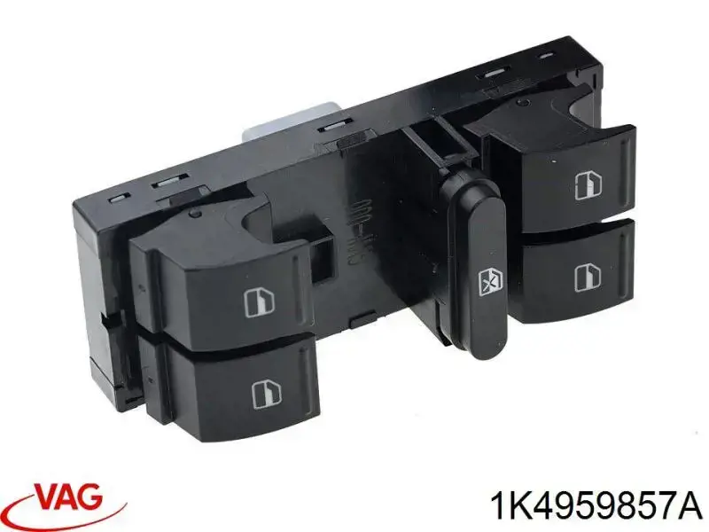 1K4959857A VAG кнопковий блок керування склопідіймачами передній лівий