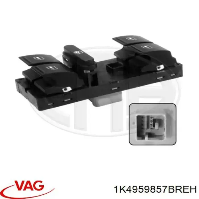Купити 1K4959857BREH VAG Кнопковий блок керування склопідіймачами передній лівий