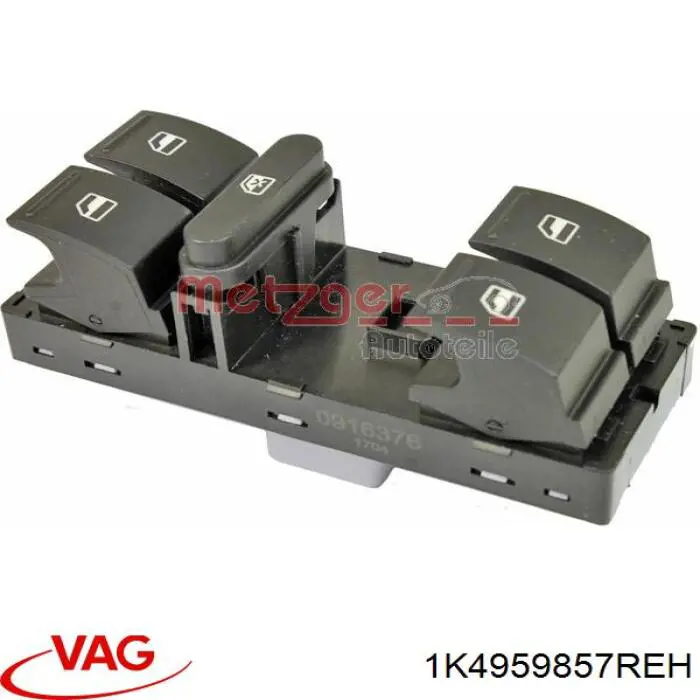Кнопковий блок керування склопідіймачами передній лівий VAG 1K4959857REH