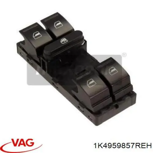 Кнопковий блок керування склопідіймачами передній лівий VAG 1K4959857REH ціна, від 12.67 USD