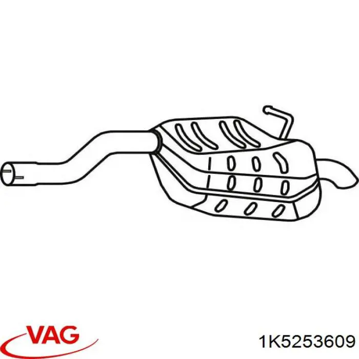 Глушник, задня частина 6407G31 Polmostrow