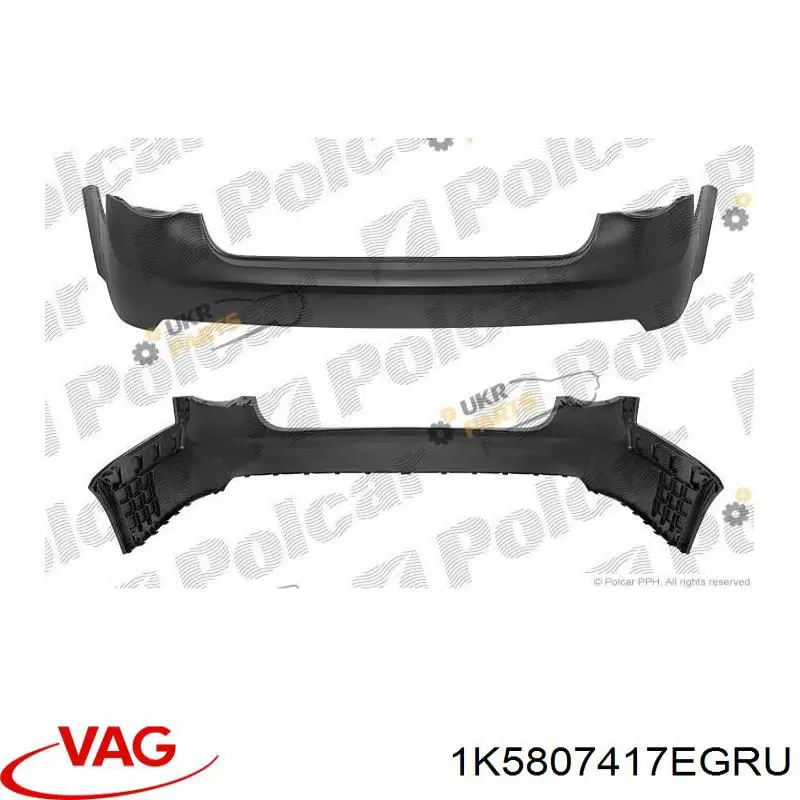 1K5807417 VAG Буфер (бампер) задній