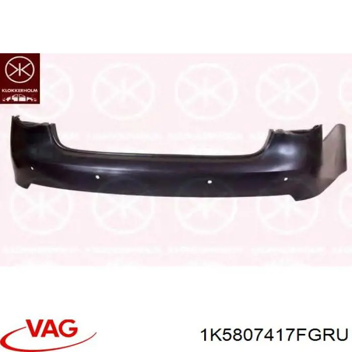 Кожух бампера заднього VAG 1K5807417FGRU ціна, від 42.65 USD