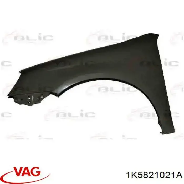 Ліве переднє крило VAG 1K5821021A ціна, від 37.22 USD