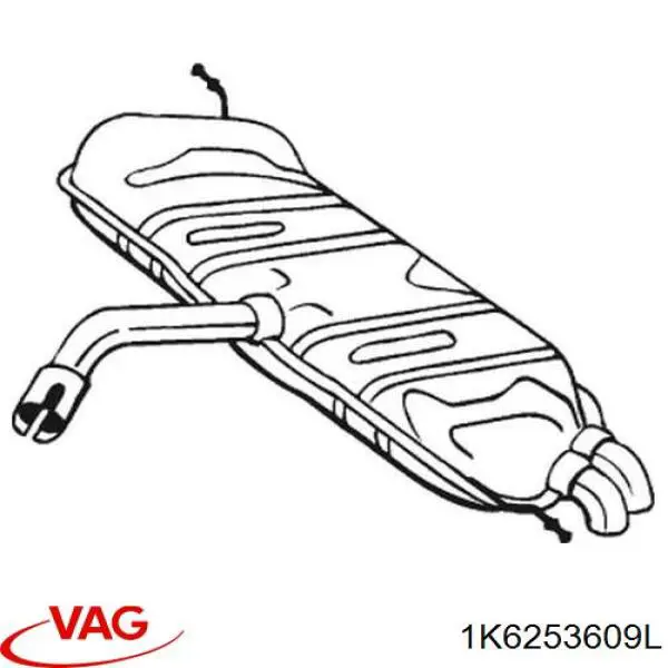 Купити 1K6253609L VAG Вихлоп