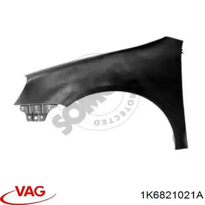 Ліве переднє крило Signeda PVW10041AL ціна, від 44.43 USD