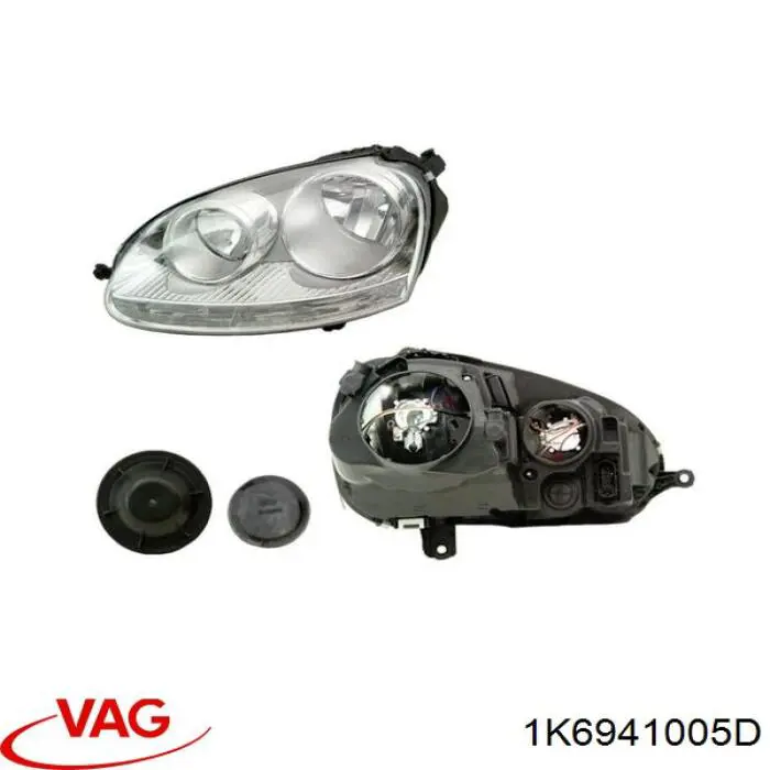 Фара дальнього світла в зборі VAG 1K6941005D ціна, від 115.71 USD