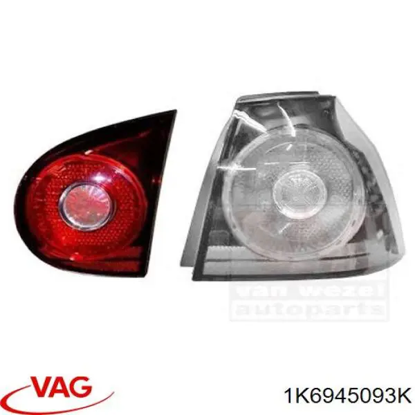 Стоп задній VAG 1K6945093K ціна, від 44.34 USD