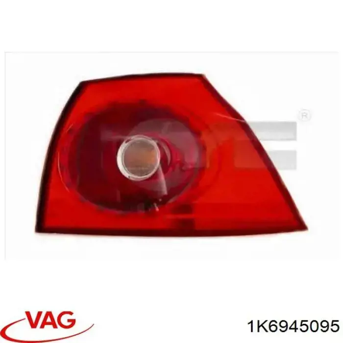 1K6945095 VAG Задній лівий зовнішній ліхтар