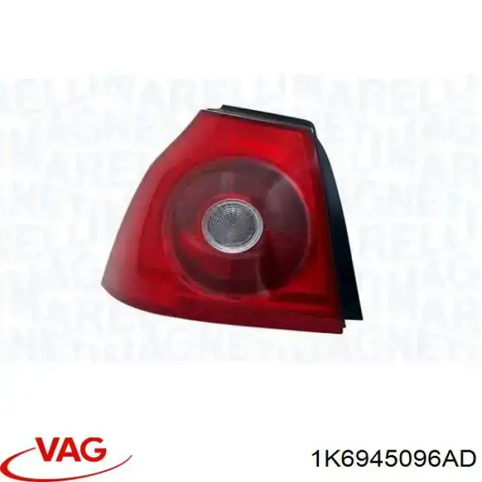 Ліхтар задній правий, зовнішній 1K6945096M VAG
