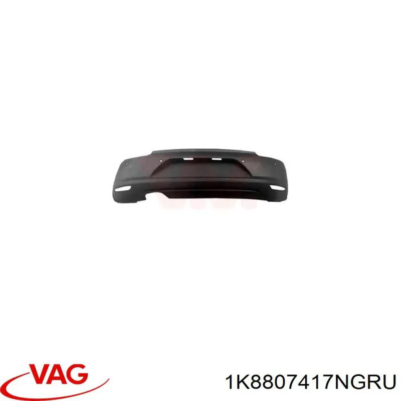 1K8807417NGRU VAG Буфер (бампер) задній