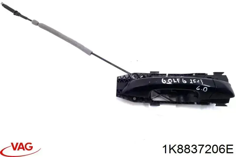 Ручка задньої двері зовнішня права VAG 1K8837206E ціна, від 8.83 USD