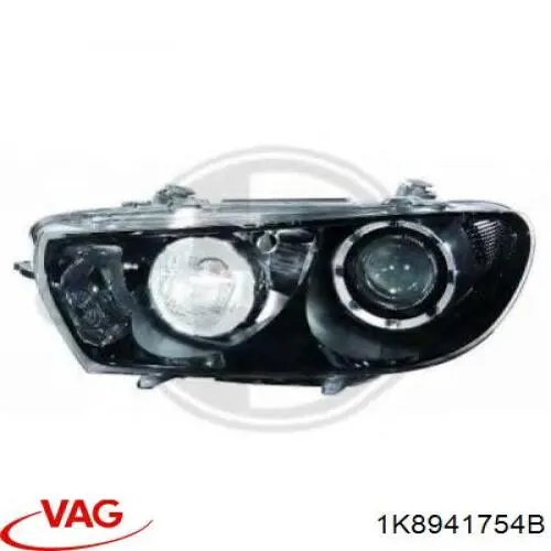 Основна фара - вставка VAG 1K8941754B ціна, від 263.68 USD