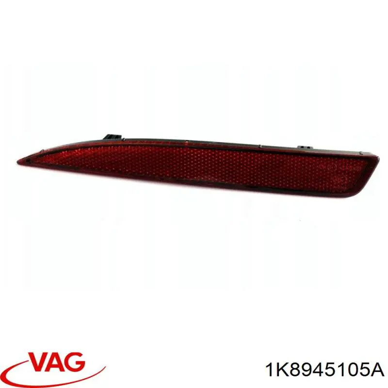 Лівий катафот заднього бампера VAG 1K8945105B ціна, від 39.65 USD